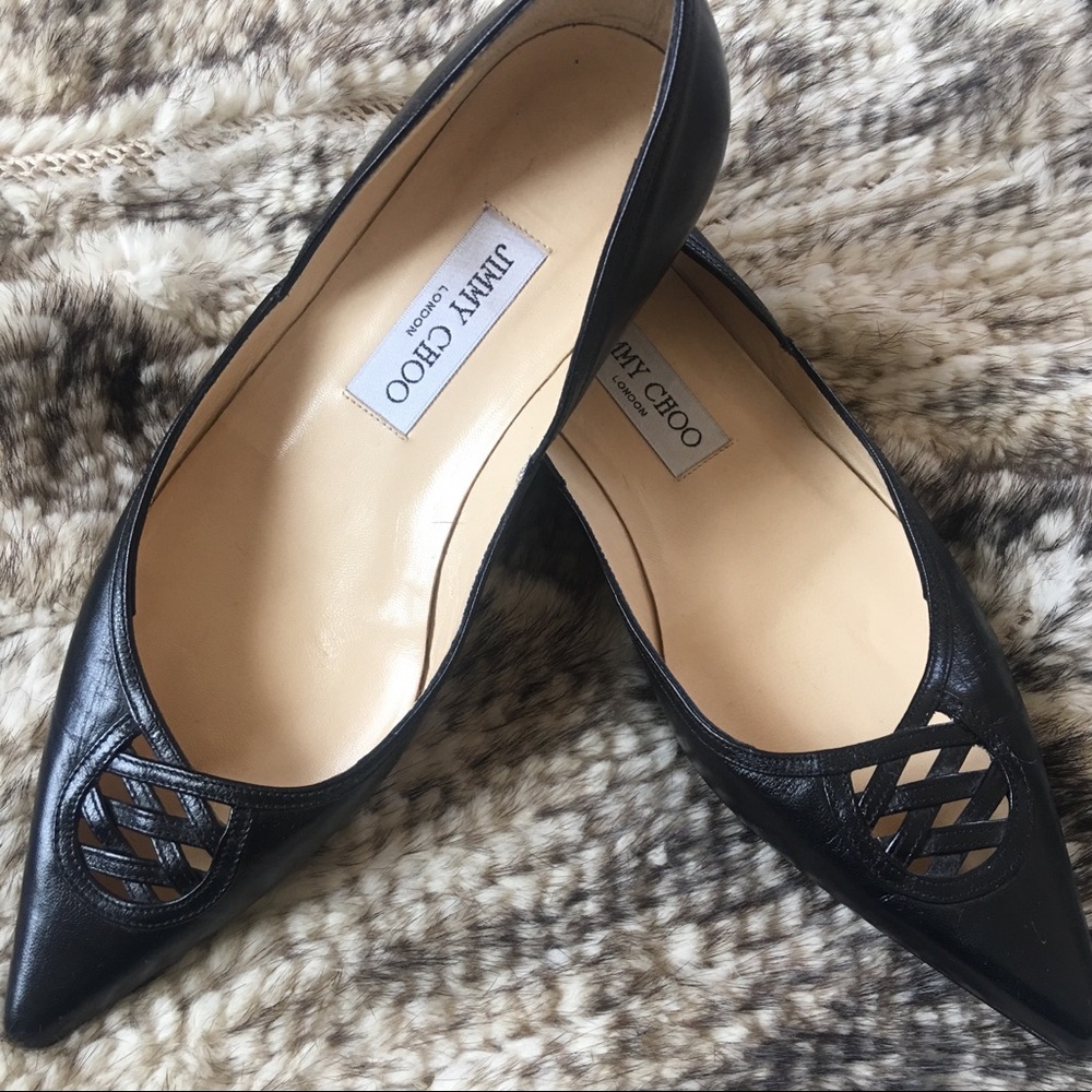 Jimmy Choo black Flats